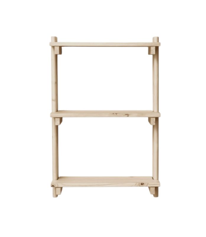 Beam wall shelf with 3 compartments Form & Refine